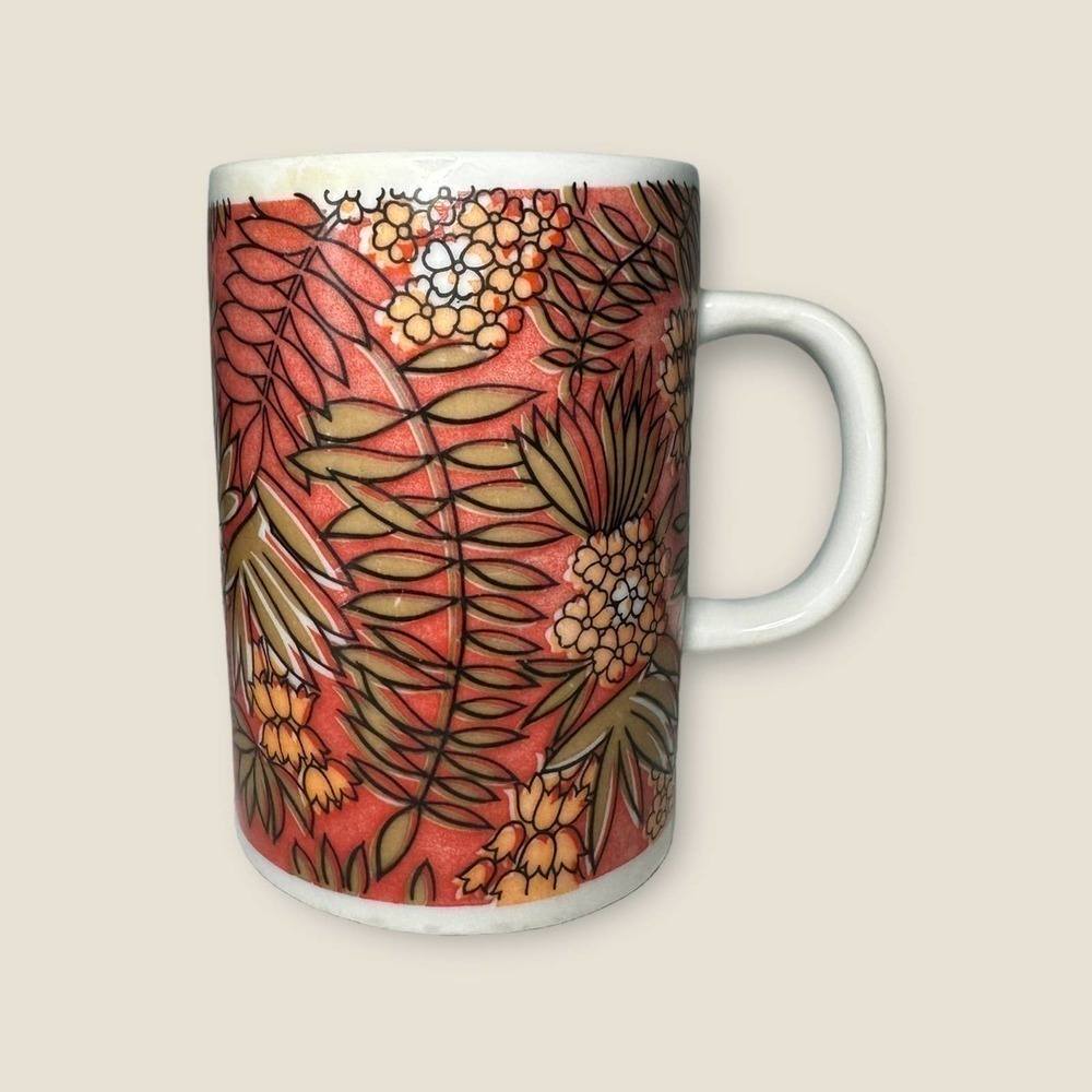 Vintage Holt Howard ceramic floral leaf mug Japan